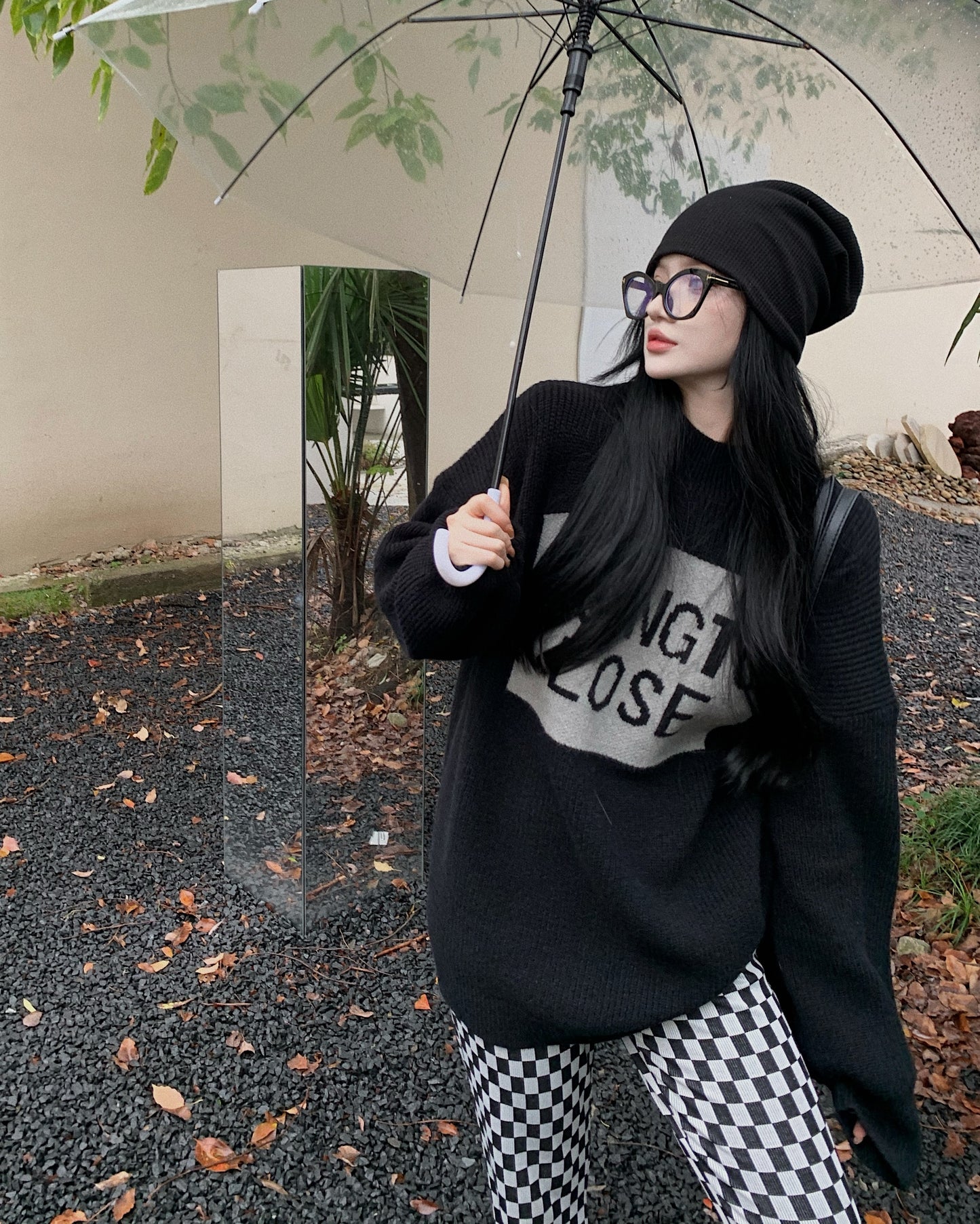 【Tops】ゆったりニットセーター W14284