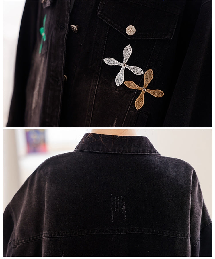 【Outer】配色デニムジャケット W14045