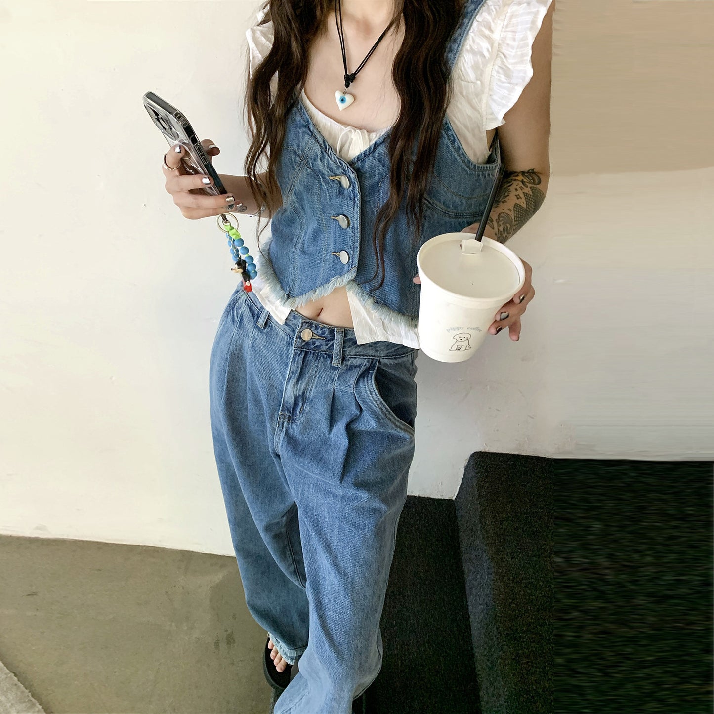 【Set】2点セット ベスト + パンツ   W12257