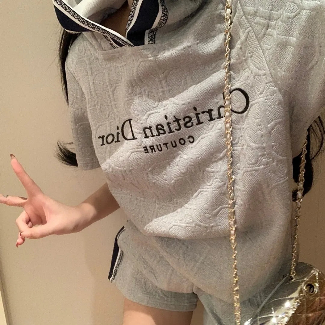 【Set】セットアップ Tシャツ + パンツ    W12242