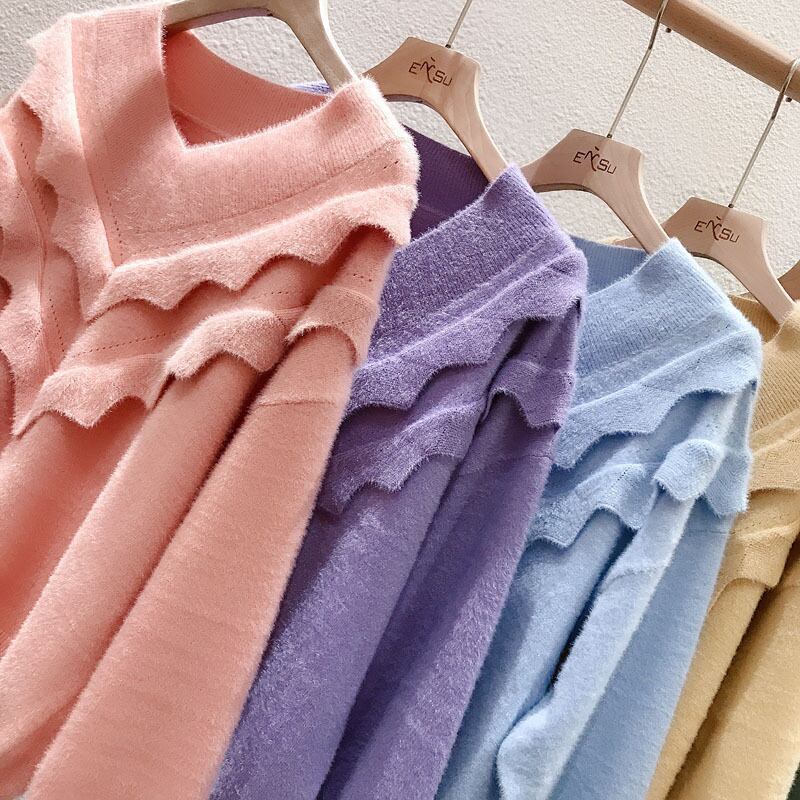 【tops】好感度UPスウィートセーター5色着やすい着心地よい
