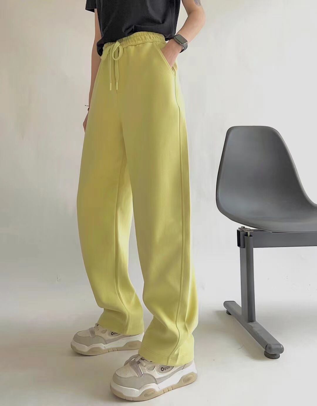 【bottoms】無地カジュアルパンツ Z-6704