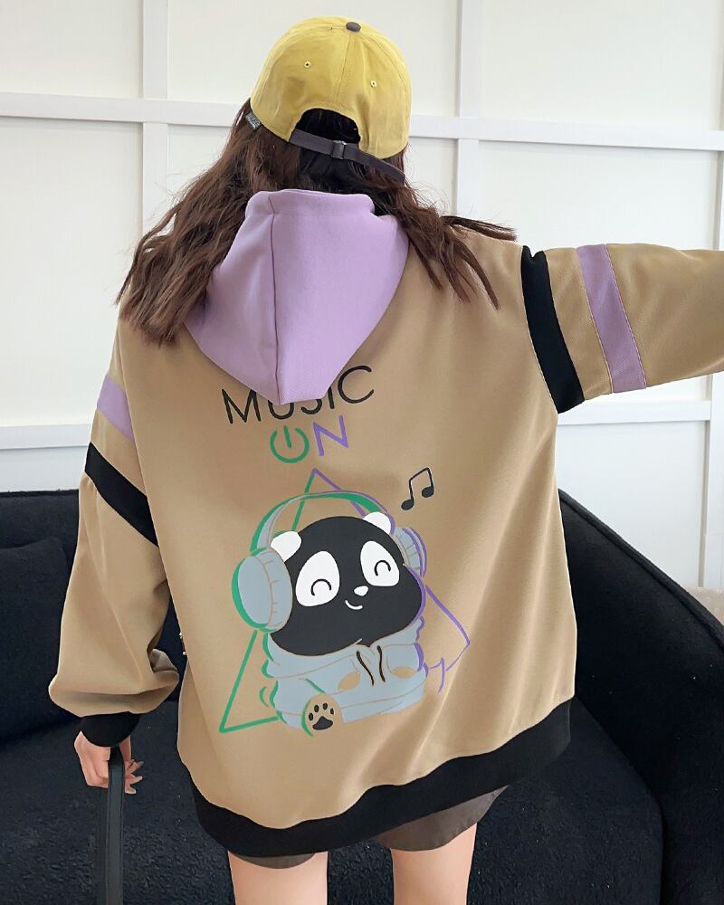 【tops】プリントフーディーG19784