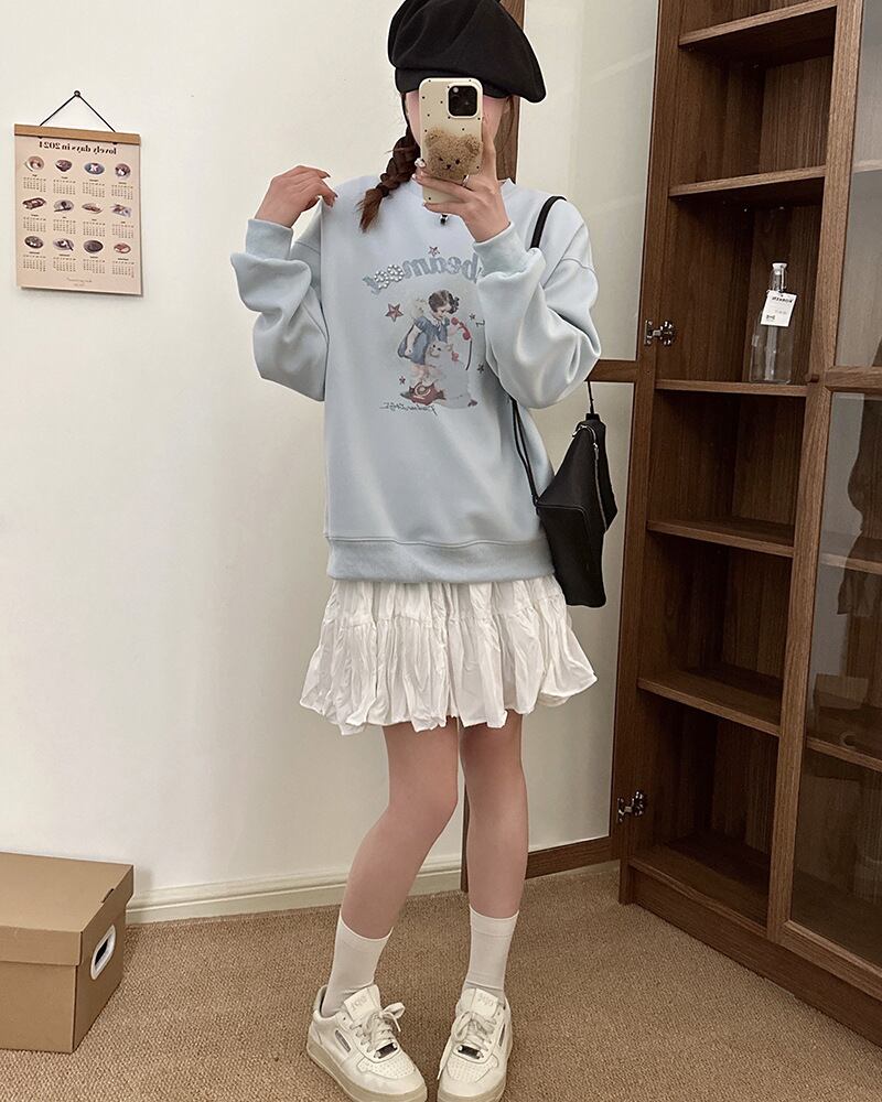 【tops】プリントスウェットG19771