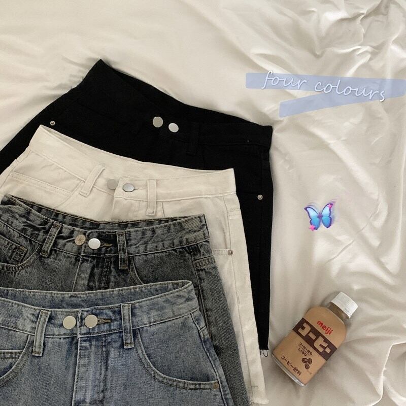 【bottoms】人気アイテム ! ファッションハイウエストデニムパンツ4色