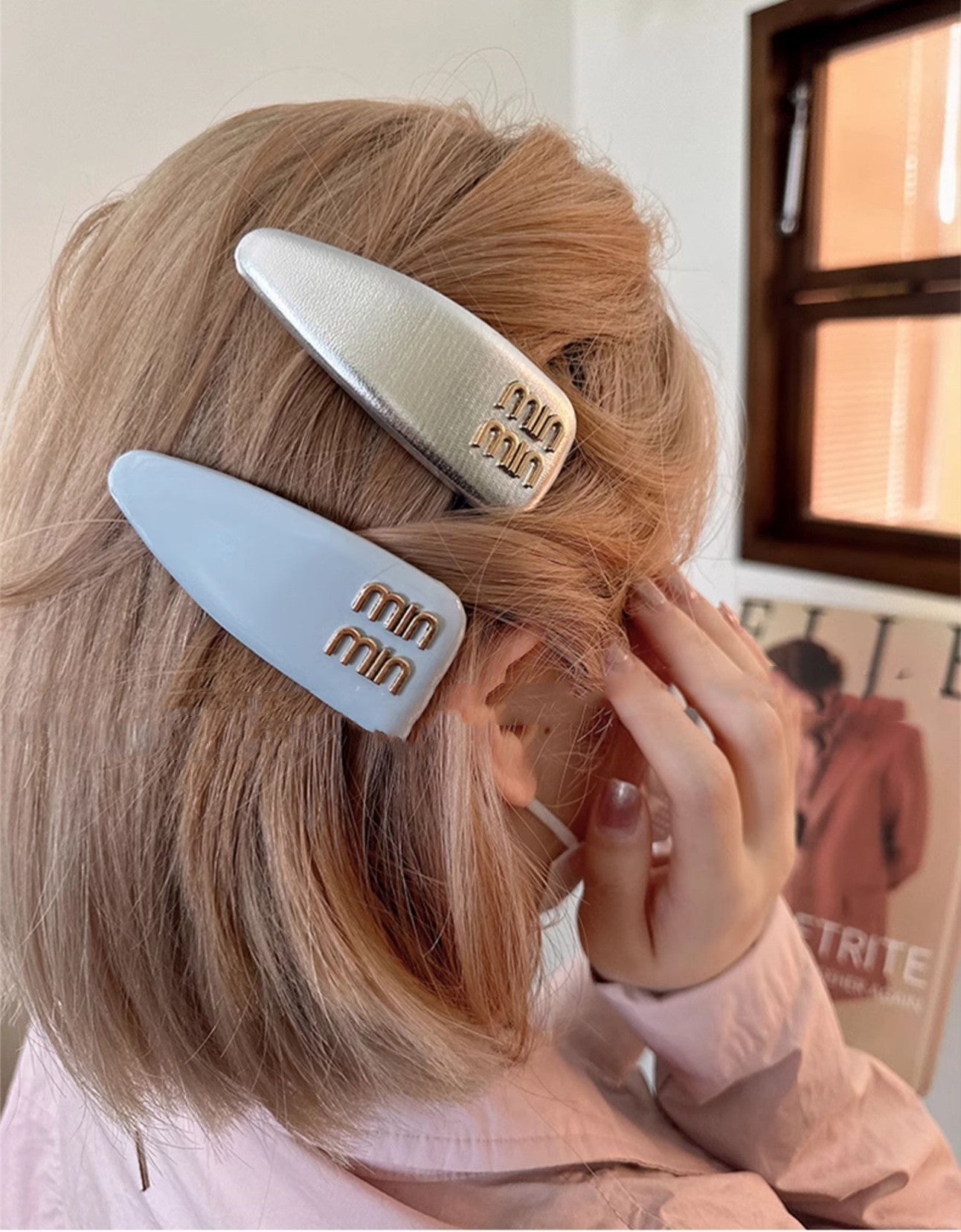 【雑貨】5色展開スウィートヘアピン W11989
