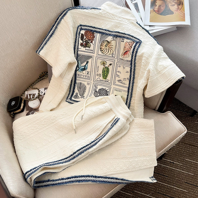 【Set】3Dエンボスカジュアル2点セット W11794