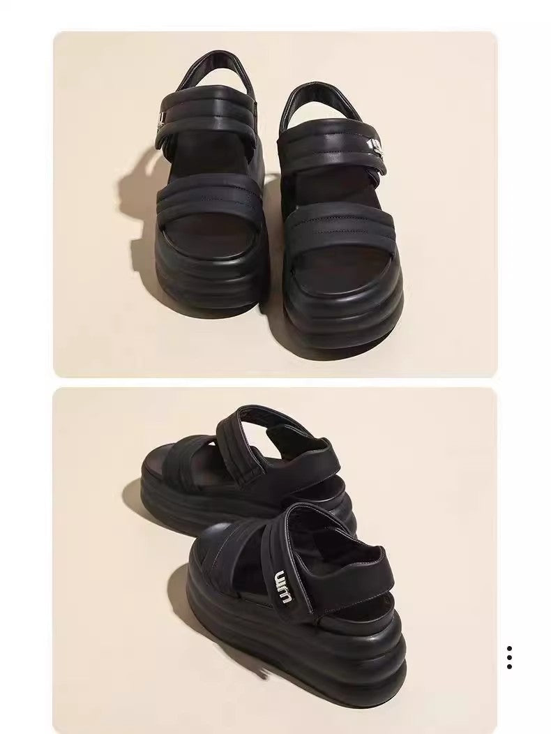 【Shoes】8CM厚底サンダル W12370