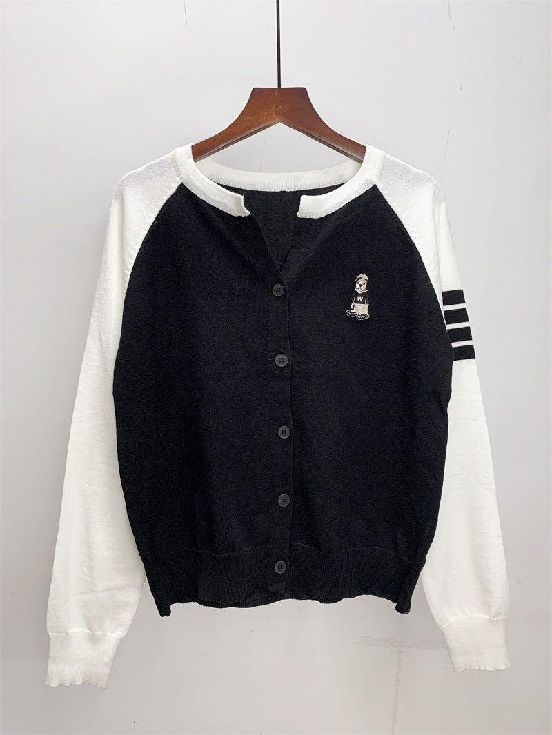 【Outer】ラグランスリーブカーディカン W13290
