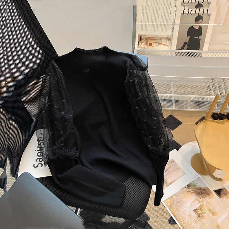 【Tops】高級感切り替えデザイントップス W13461