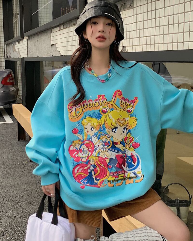 【tops】プリントプルオーバー T0107