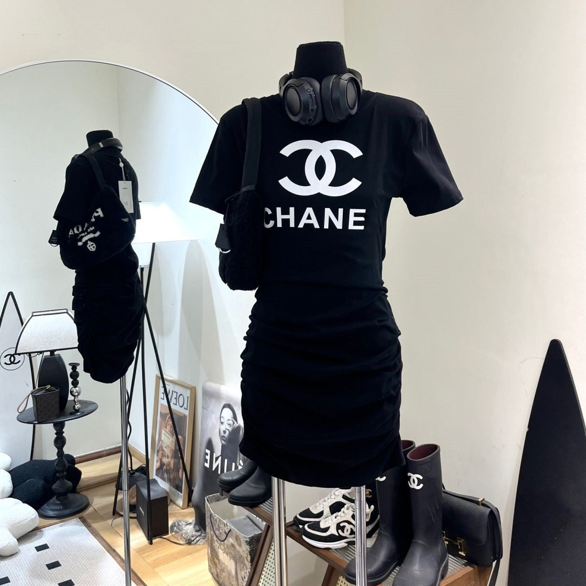 【Dress】2色展開タイトワンピース W12525