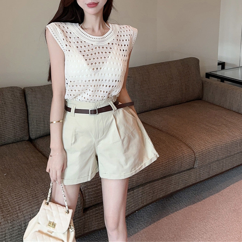 【Set】タンクトップ+ショートパンツセット W11821