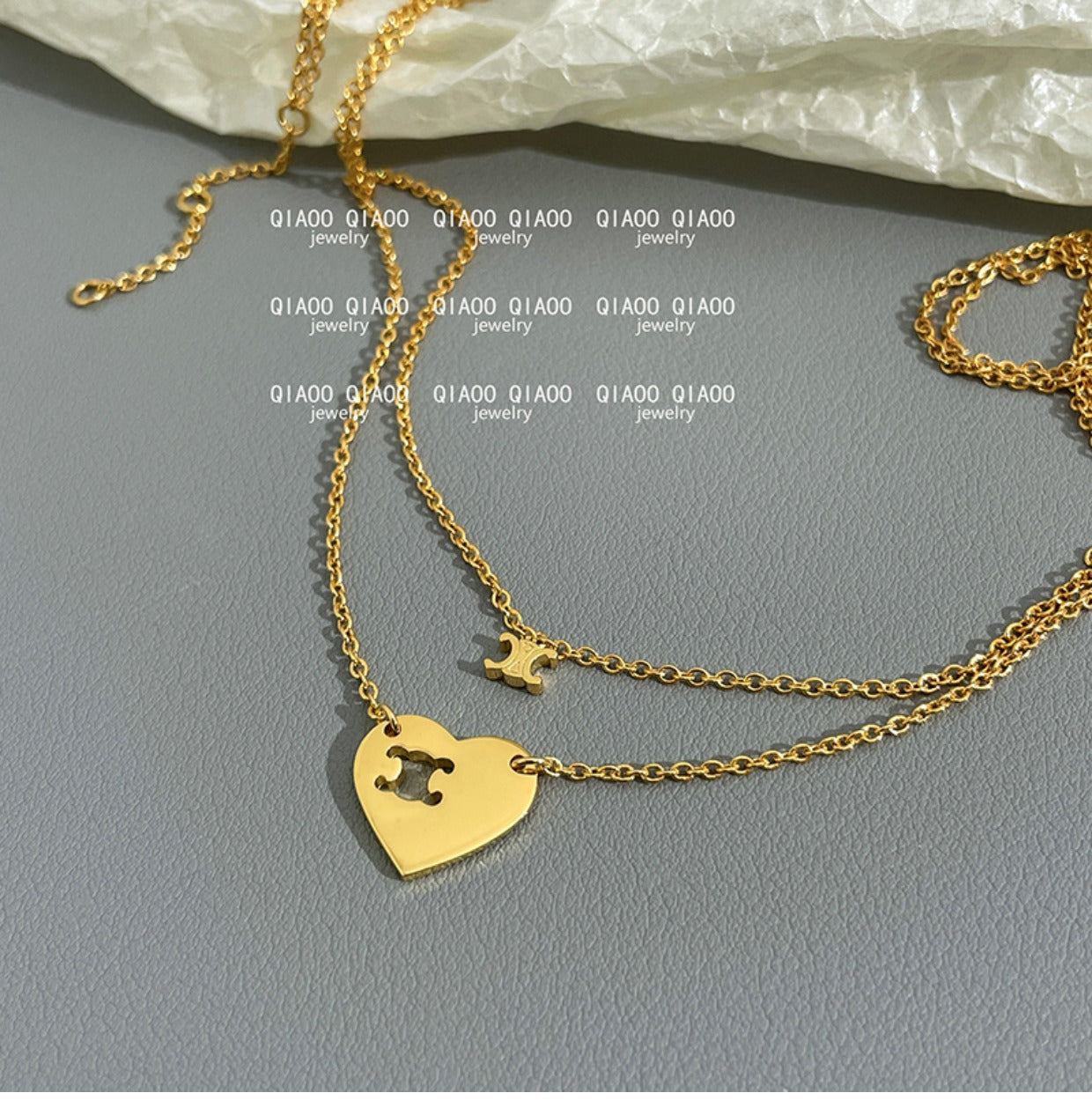 【雑貨】ブレスレット+ネックレス2点セット W12102