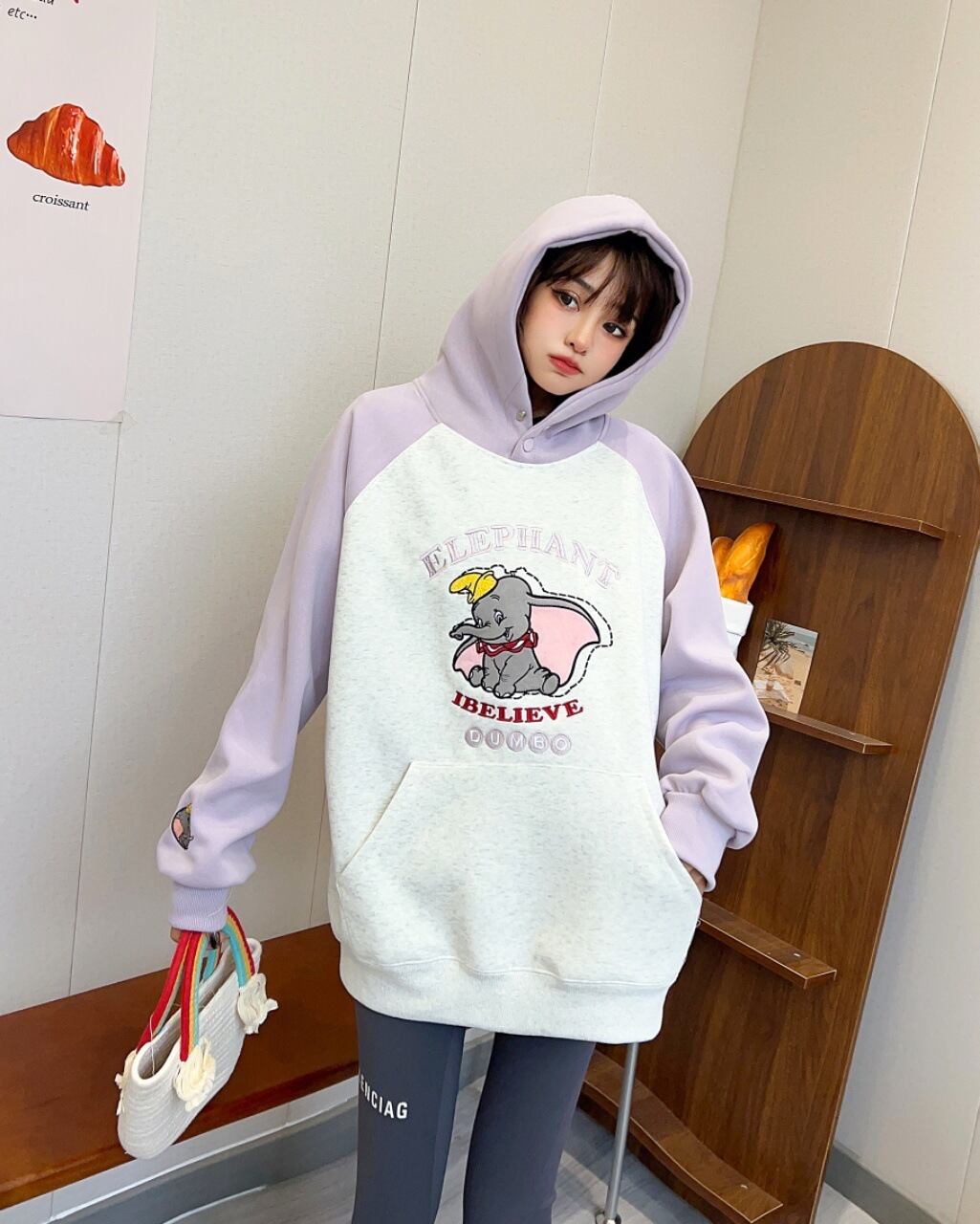 【tops】プリントパーカー K0114