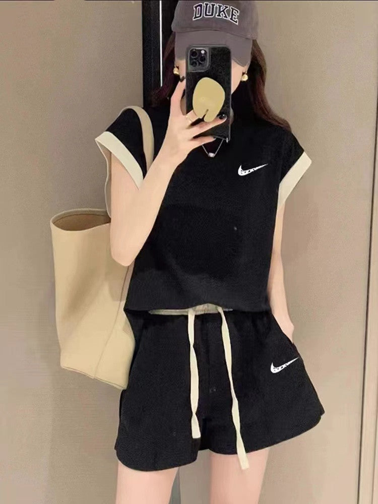 【Set】配色セット タンクトップ+ パンツ W12299