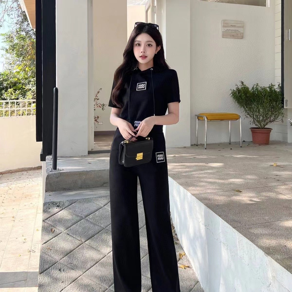 【Set】セットアップ Tシャツ + パンツ W12176