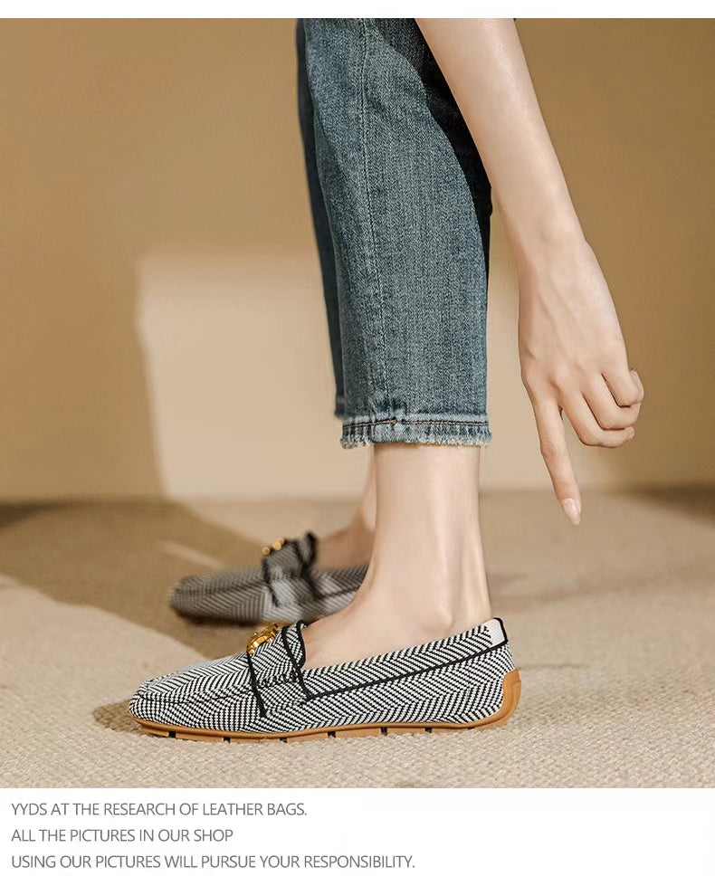 【Shoes】3色展開フラットシューズ W13354