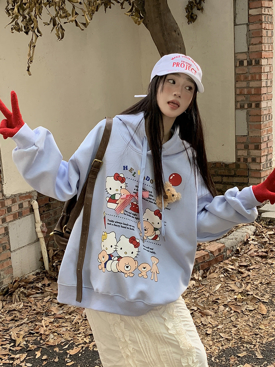 【Tops】春秋キャラクターフーディー W13994