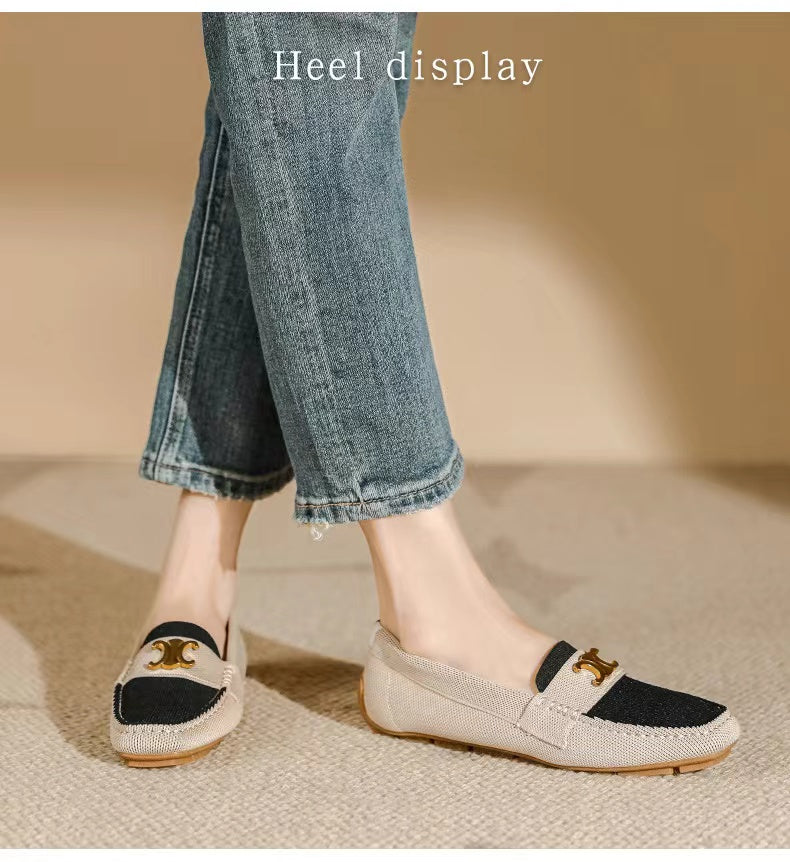 【Shoes】3色展開フラットシューズ W13354