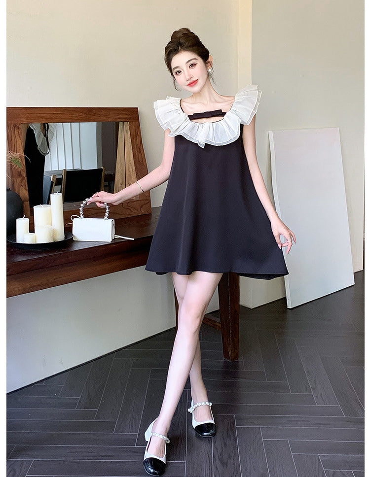 【Dress】バックレス ベビードールワンピース T01856