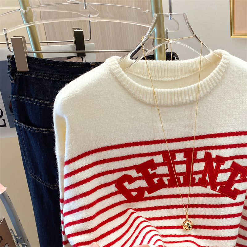 【Tops】人気レトロセーター W13446