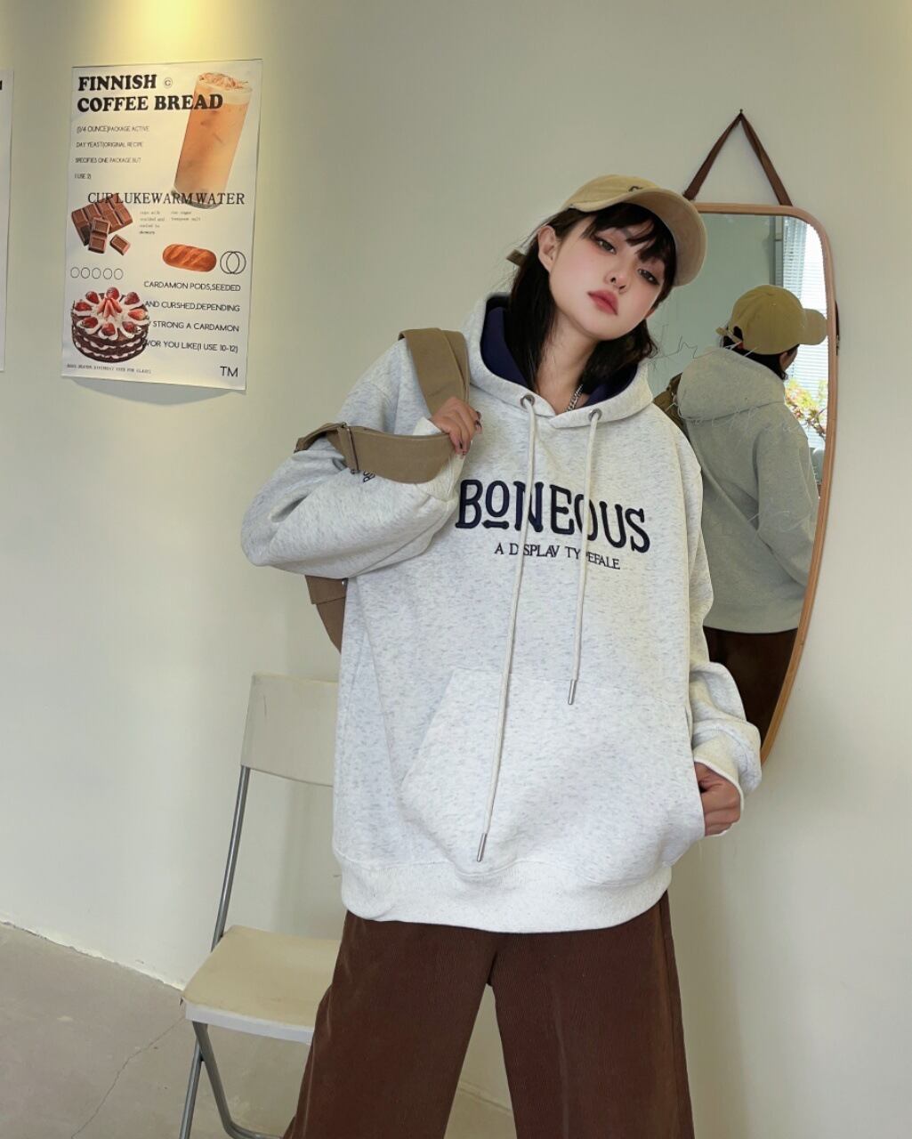 【tops】ロゴフーディー W10529