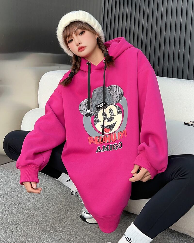 【tops】プリントフーディー T0160