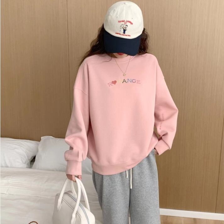 【tops】英文字プリント付きスウェット Z6682