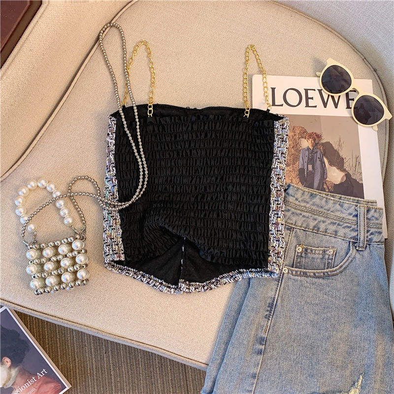 【Tops】ツイードキャミソール W13745