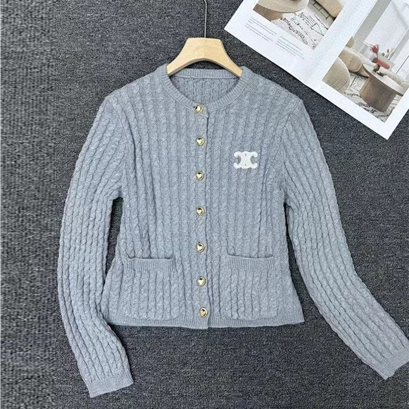 【Outer】3色展開ニットカーディカン W13134