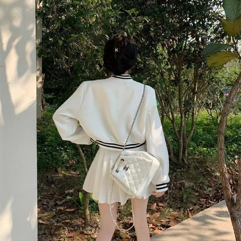 【Set】新作アイテム2点セット スタジャン+ スカート W11412