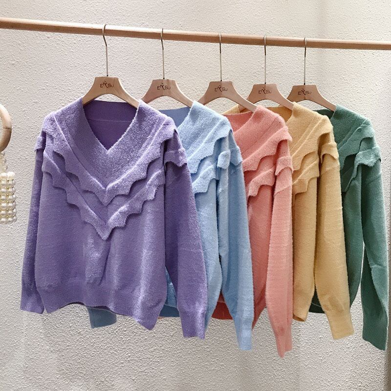 【tops】好感度UPスウィートセーター5色着やすい着心地よい