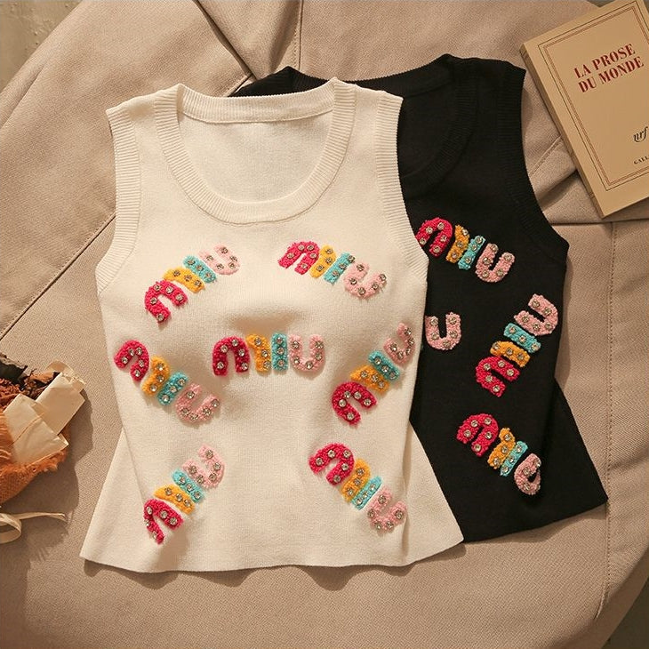 【Tops】2色展開タンクトップ T01420