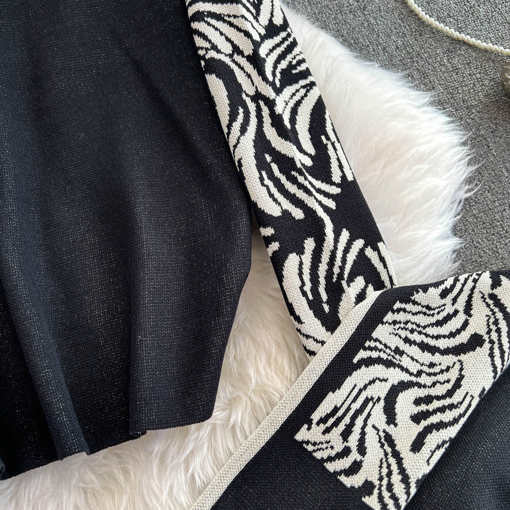 【Set】ニット + パンツ2点セット W14112