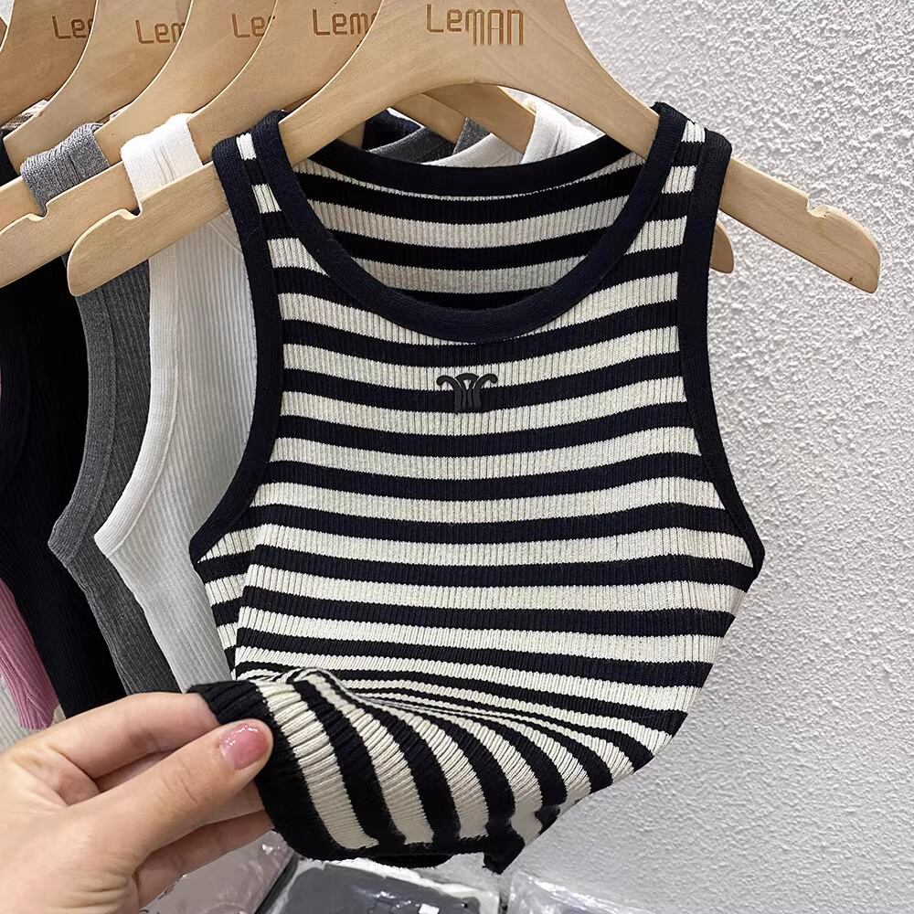 【tops】ノースリーブニットトップス M21880