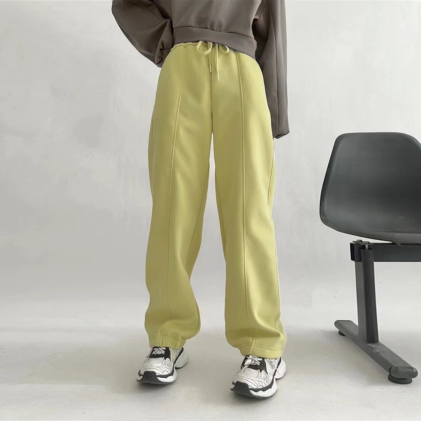 【bottoms】シンプル無地カジュアルパンツ Z6703