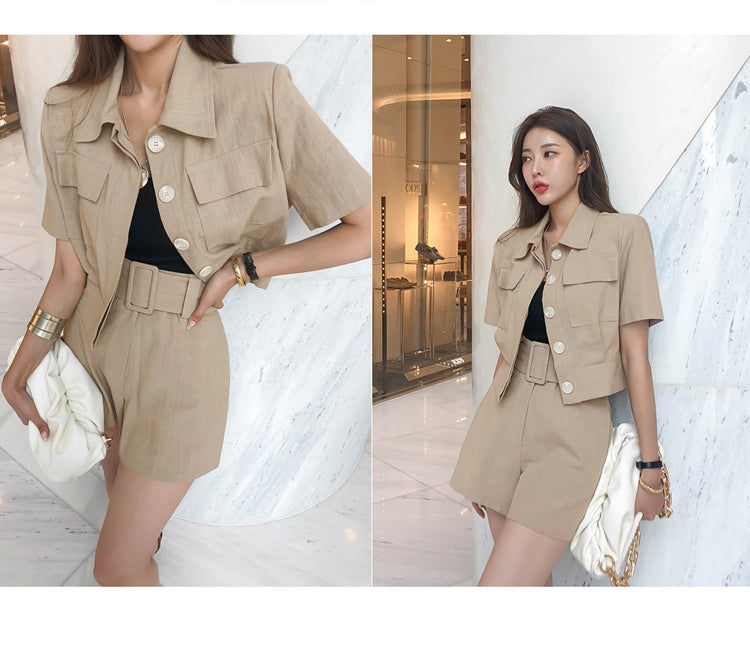 【Set】セットアップ シャツ + パンツ W12290