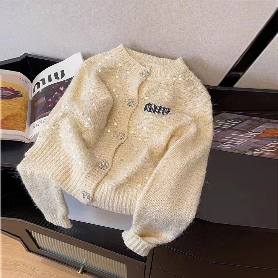 【Outer】3色展開ニットカーディガン W13140