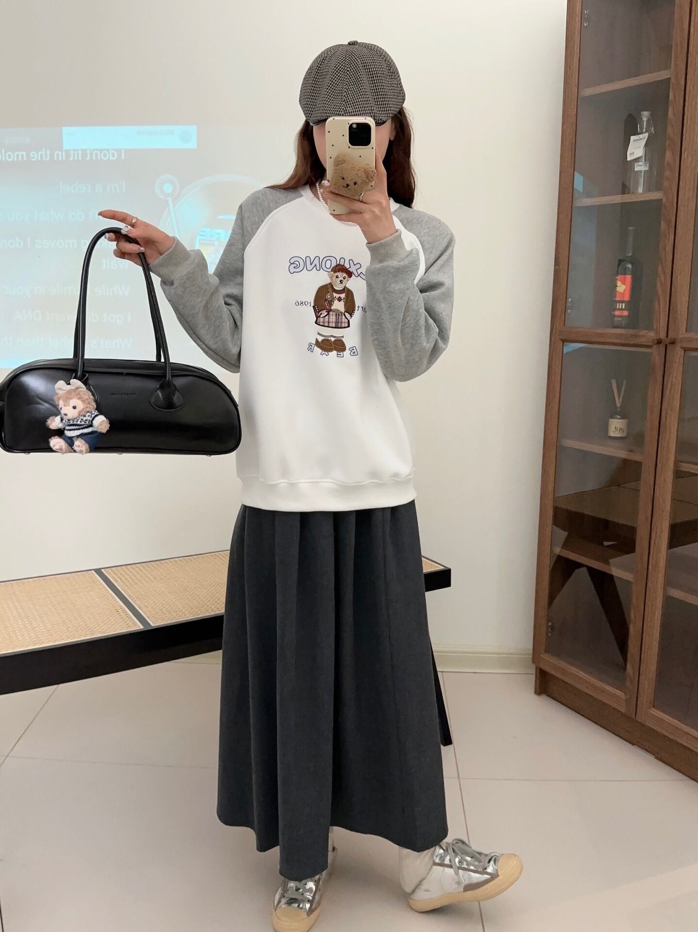 【tops】ラグランスリーブ可愛いスウェット Z6691