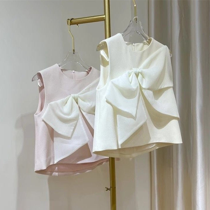 【Tops】新入荷~リボン付きタンクトップ W11017