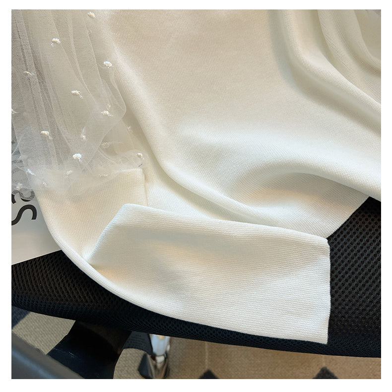【Tops】高級感切り替えデザイントップス W13461