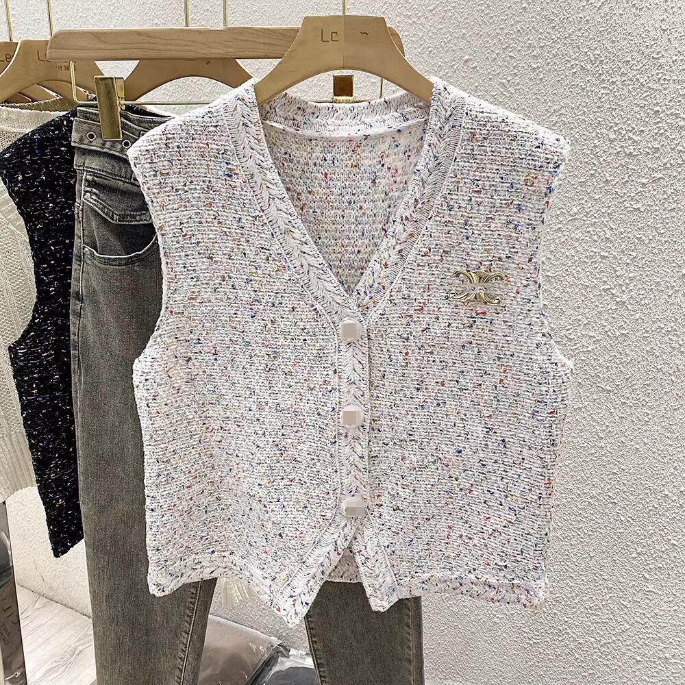 【tops】ニットVネックジレ M21869