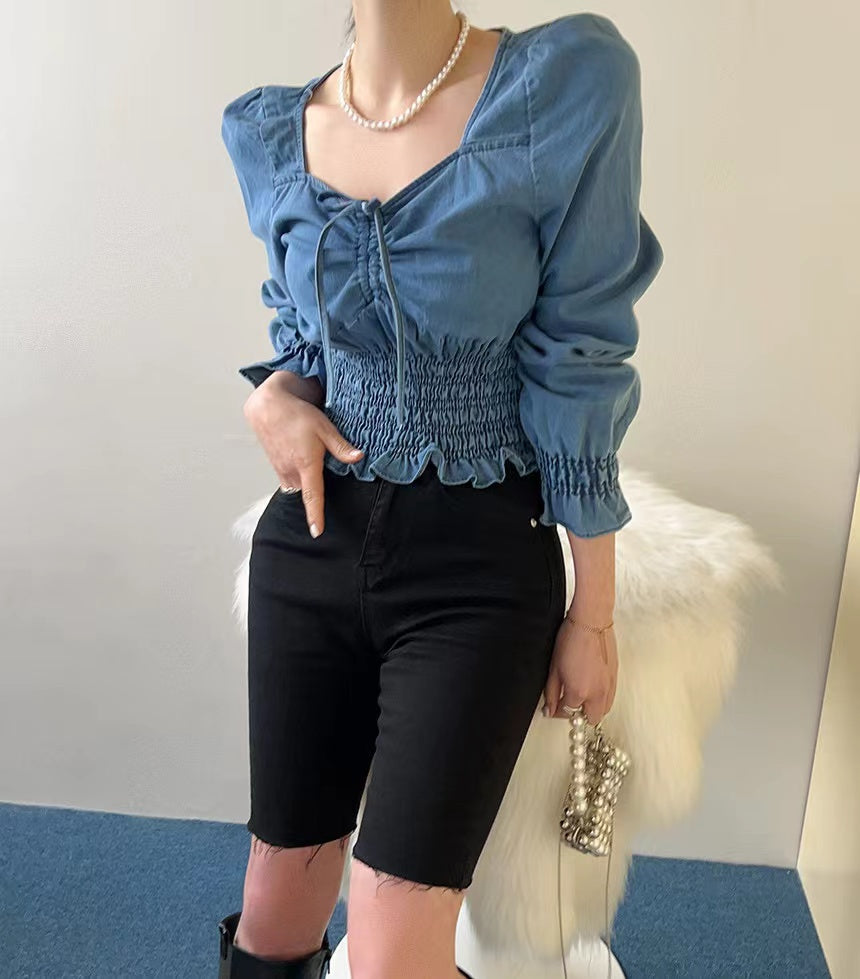 【Tops】きれいめ春秋シャツ W14056