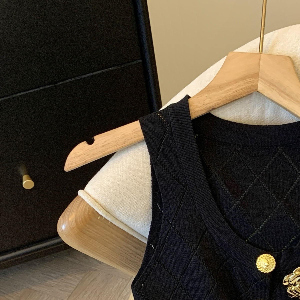 【Tops】高級感ニットタンクトップ W13744