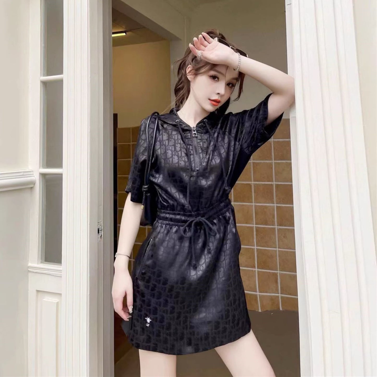 【Dress】プリントワンピース W12733