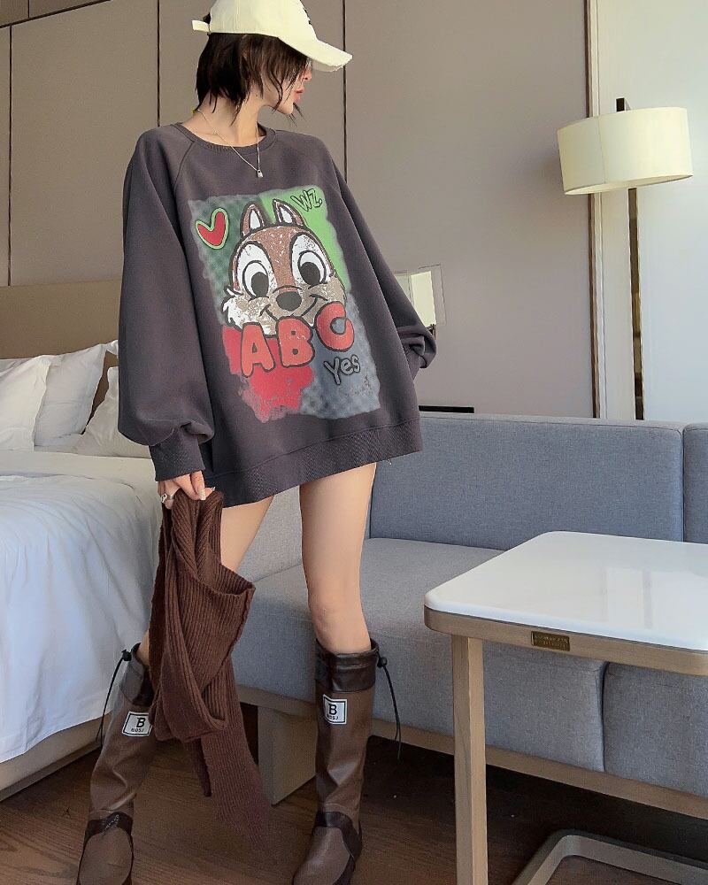 【tops】クルーネックスウェット M21454