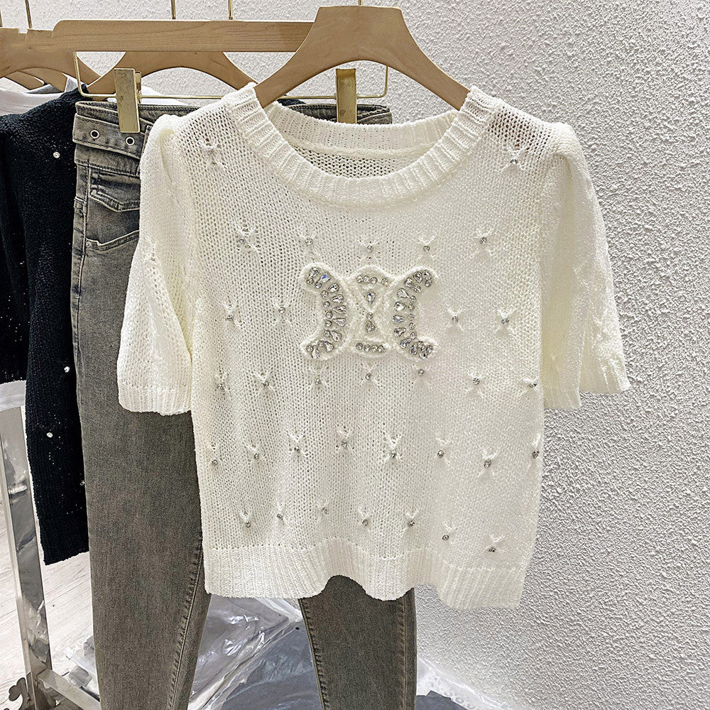 【Tops】半袖ニット W11968