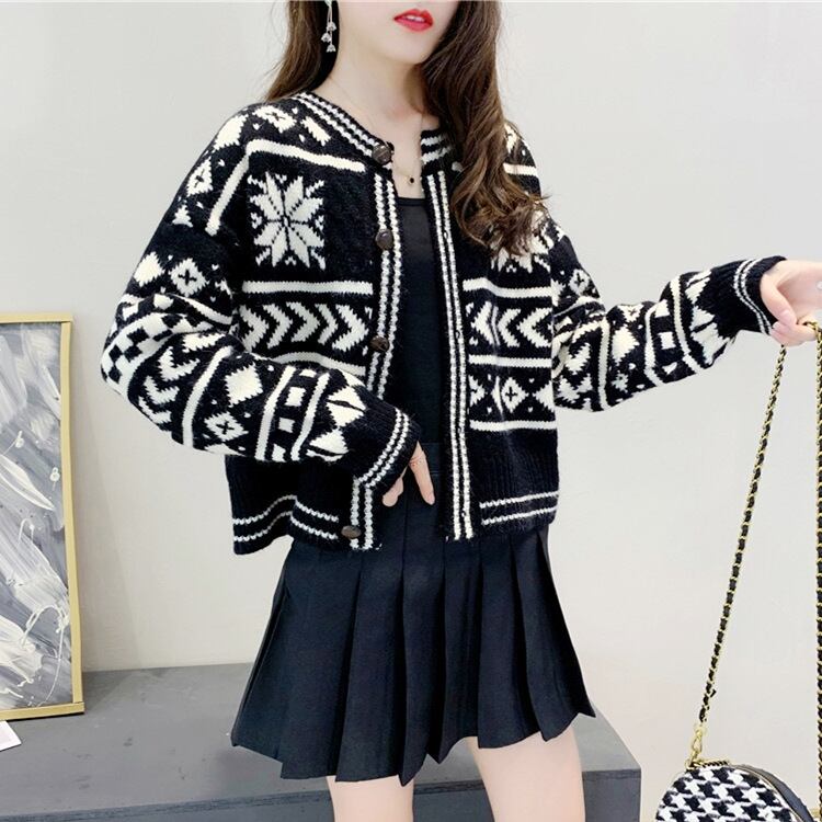 【outer】目立つ!気質アップカジュアル カーディガンゆったり2色