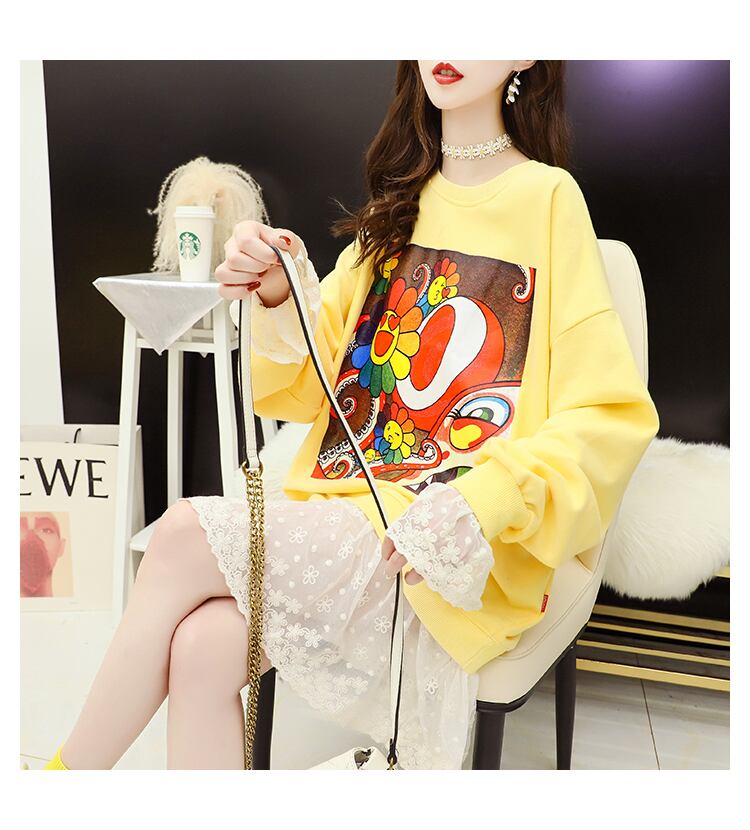 【dress】定番シンプルカジュアルレース切り替え2色ワンピース